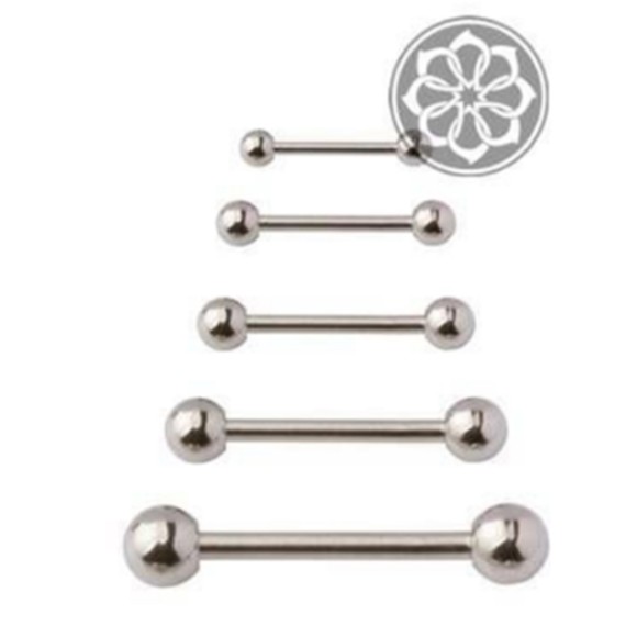 Piercing Microbell Reto 18mm 12 Unidades em Aço